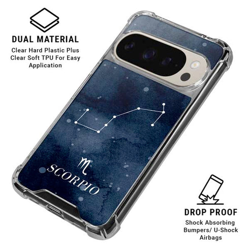 Scorpio Constellation Pixel 9/9 Pro Clear Case